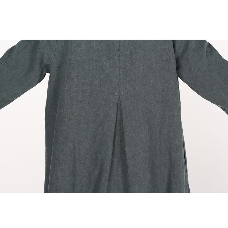 Women's Cotton Linen Full Front Buttons Jacket